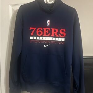 Nike Navy 76ERS Red & White Basketball Hoodie